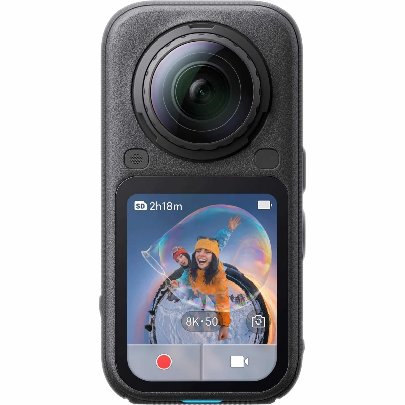 Insta360 X6 Midnight Black nhìn chính diện