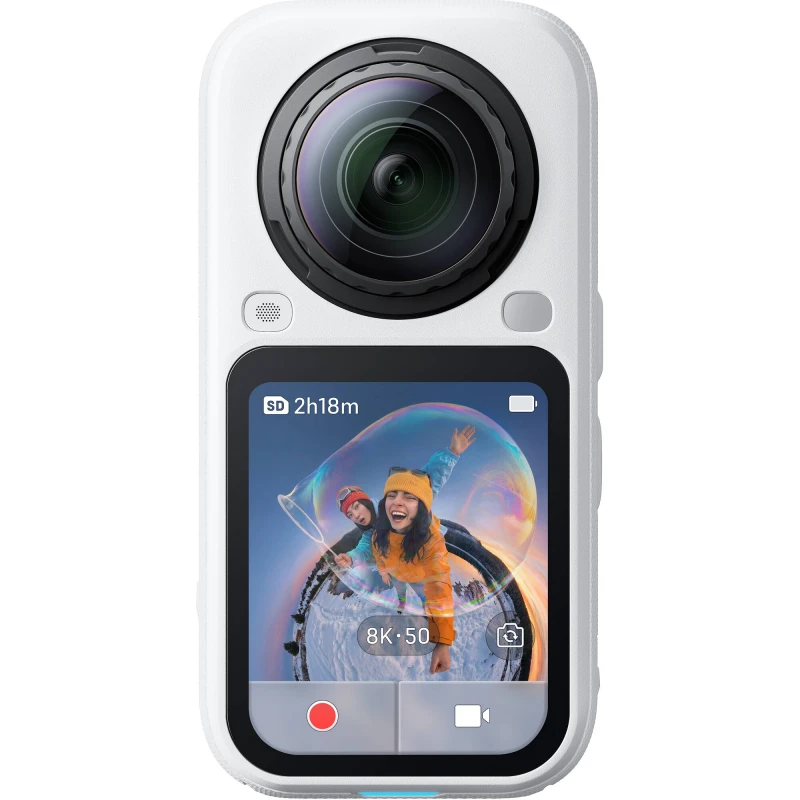 Insta360 X6 Arctic White nhìn chính diện