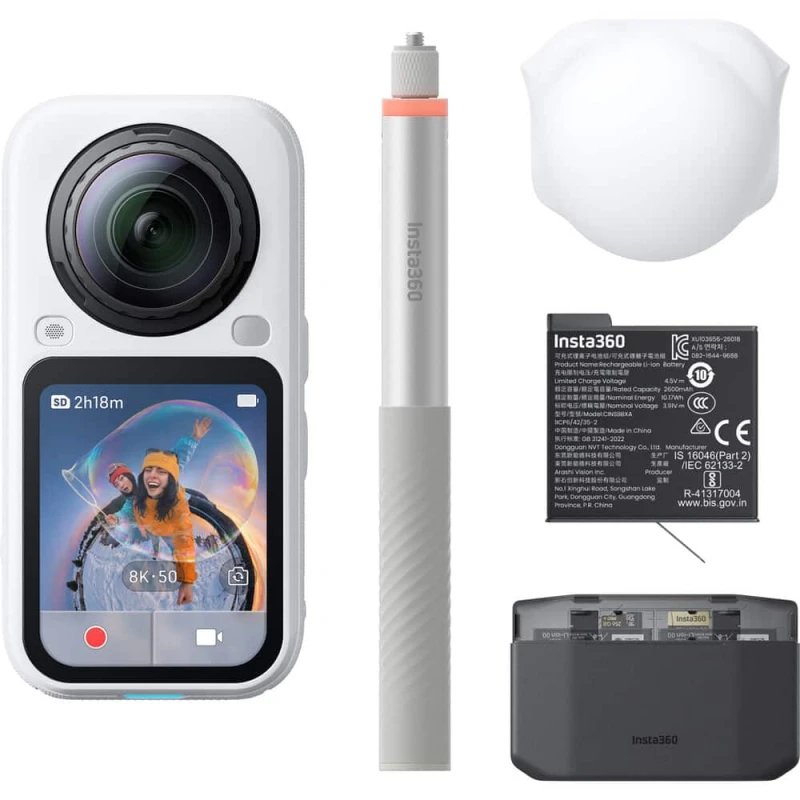 Insta360 X6 Essentials Bundle màu trắng