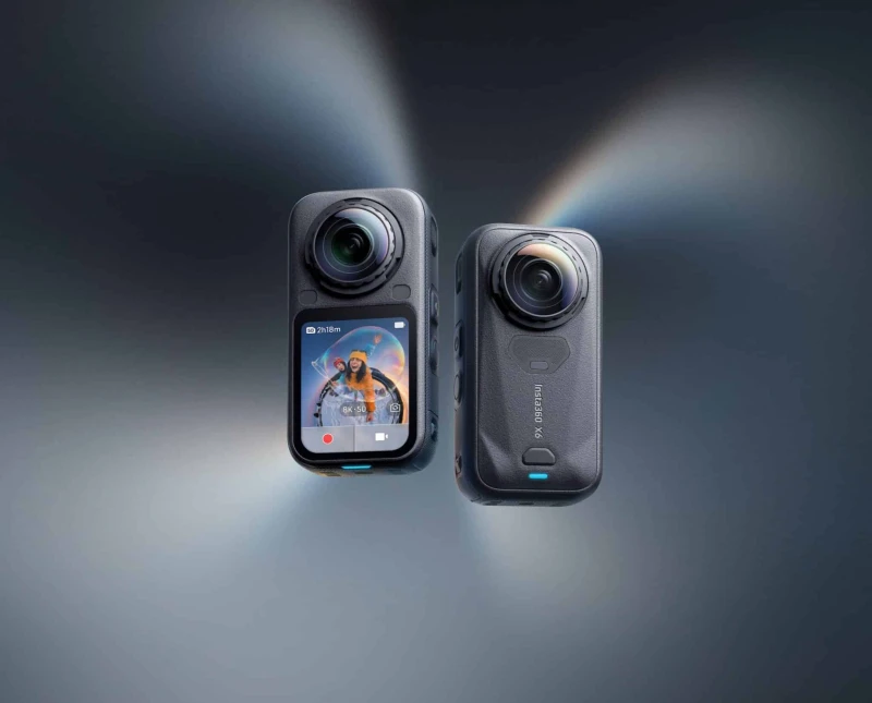 Thiết kế hai mặt và hai ống kính của Insta360 X6