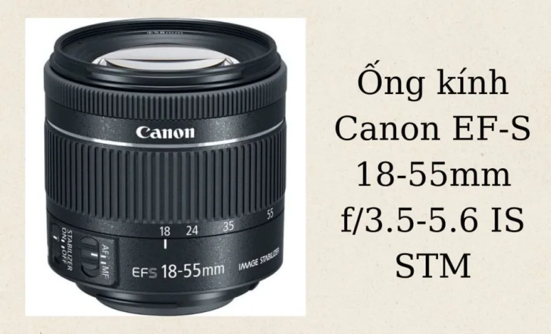 Ống kính EF-S một trong những loại ống kính thông dụng của Canon