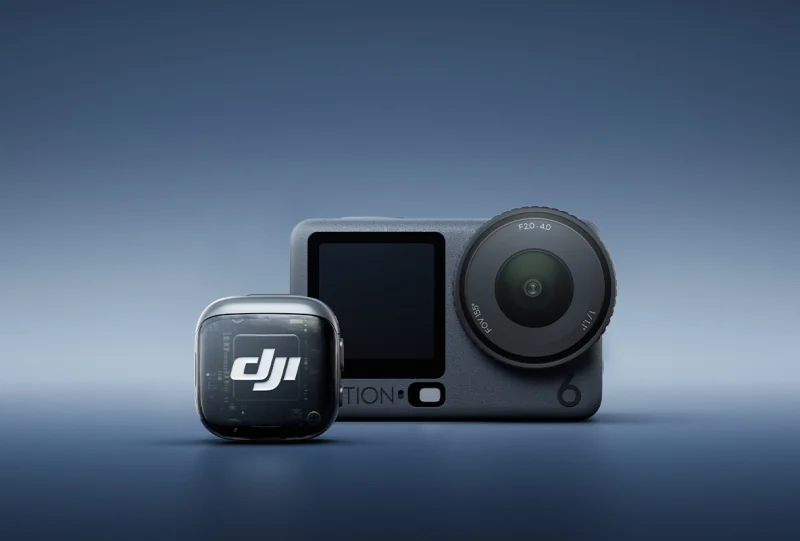 DJI Osmo Action 6 và micro không dây, phụ kiện minh họa bán riêng
