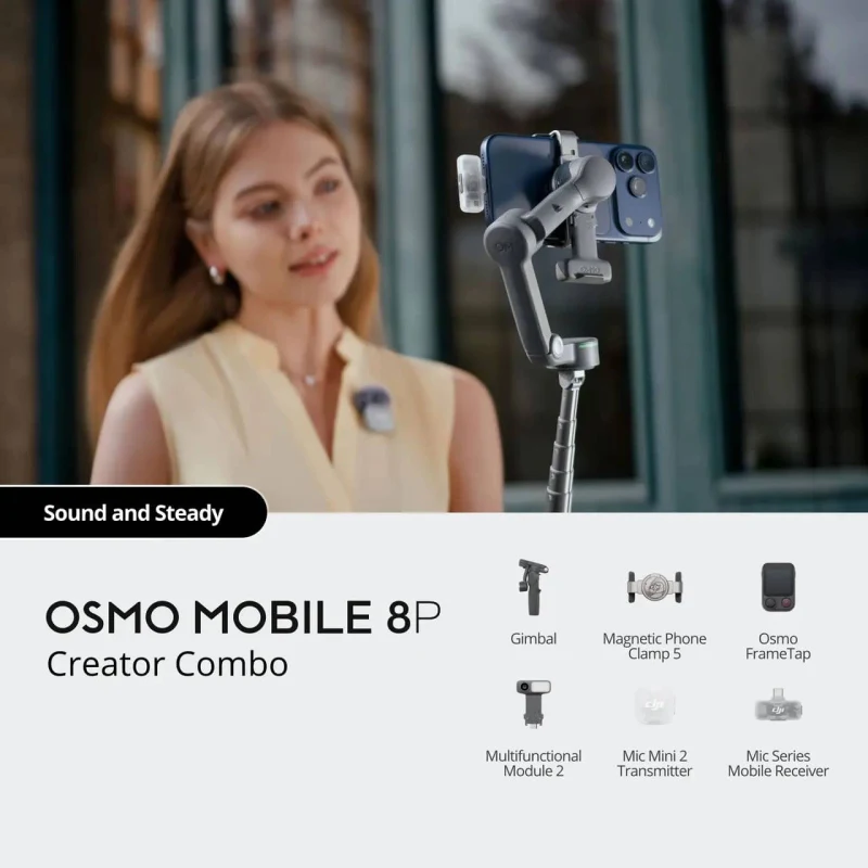 DJI Osmo Mobile 8P – góc nhìn, chi tiết hoặc bộ hàng minh họa 6