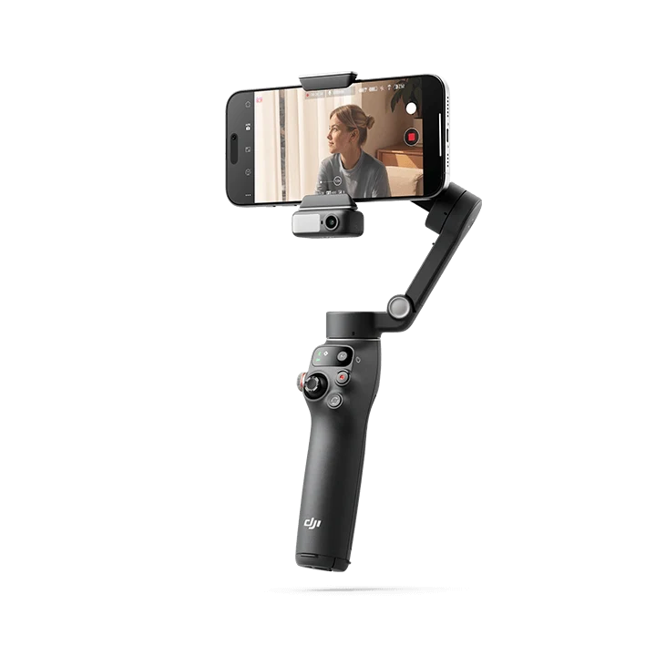 DJI Osmo Mobile 8 – ảnh chính thức DJI; điện thoại chỉ minh họa