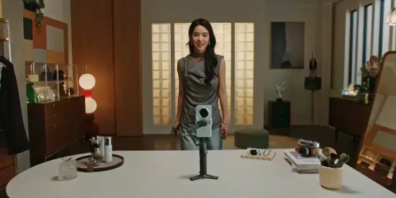 DJI Osmo Mobile 8 – Đặt gimbal trên bề mặt phẳng để tự quay