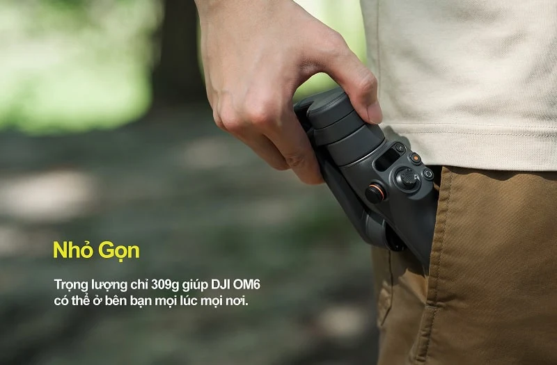 DJI Osmo Mobile 6 – Thiết kế gập gọn khi di chuyển