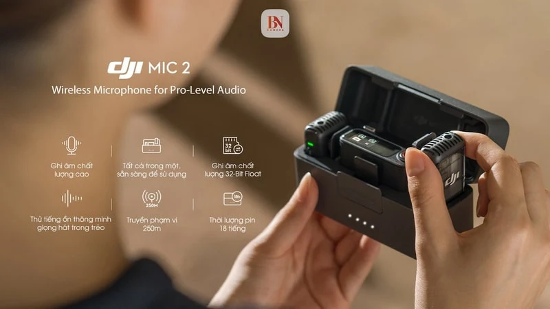 DJI Mic 2 – Bộ Mic 2 dùng trong quá trình sáng tạo nội dung