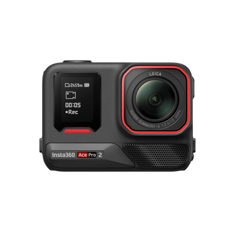 Insta360 Ace Pro 2 – thiết bị nhìn chính diện, nền trong suốt