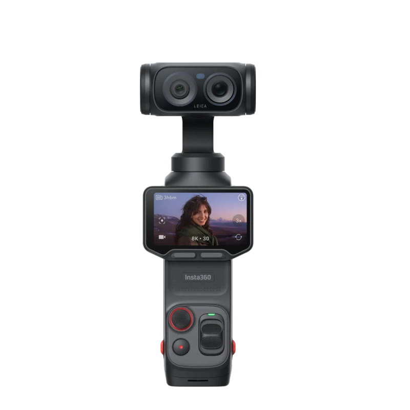 Insta360 Luna Ultra – thiết bị nhìn chính diện, nền trong suốt
