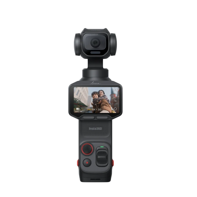 Insta360 Luna Pro – thiết bị nhìn chính diện, nền trong suốt