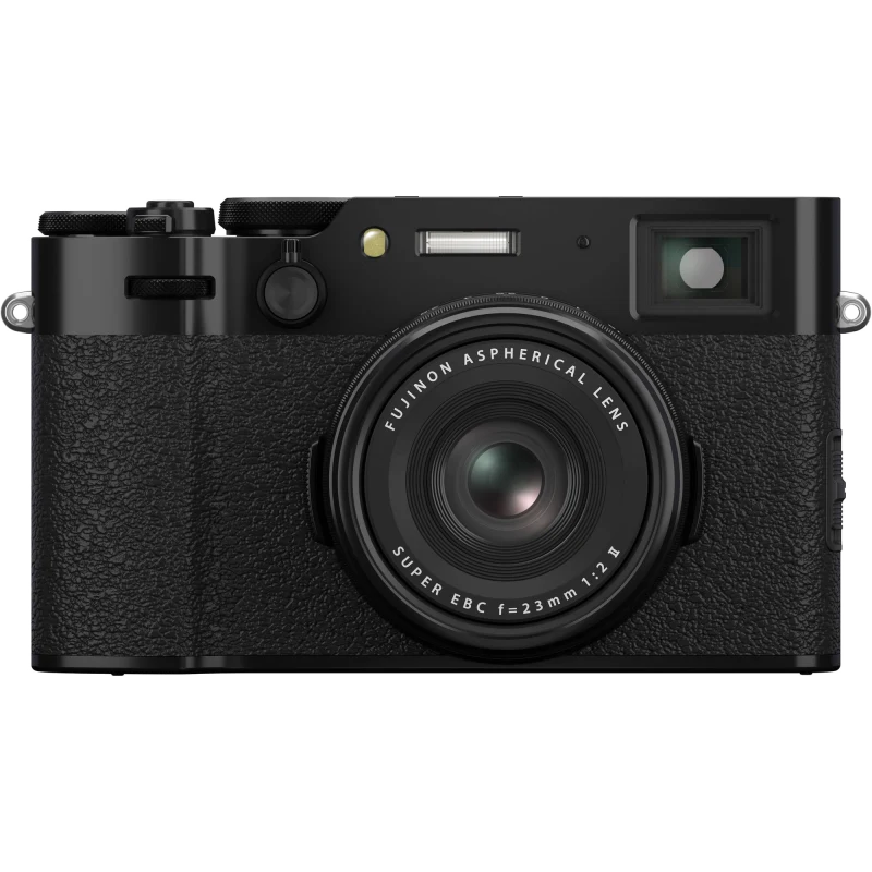 FUJIFILM X100VI – thân máy chính diện, nền trong suốt